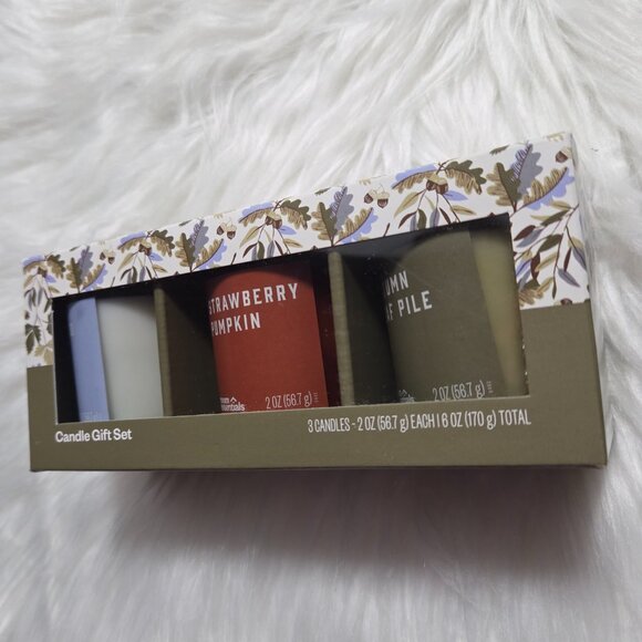 Room Essentials Glass Jar Candle Set - Picture 3 of 5